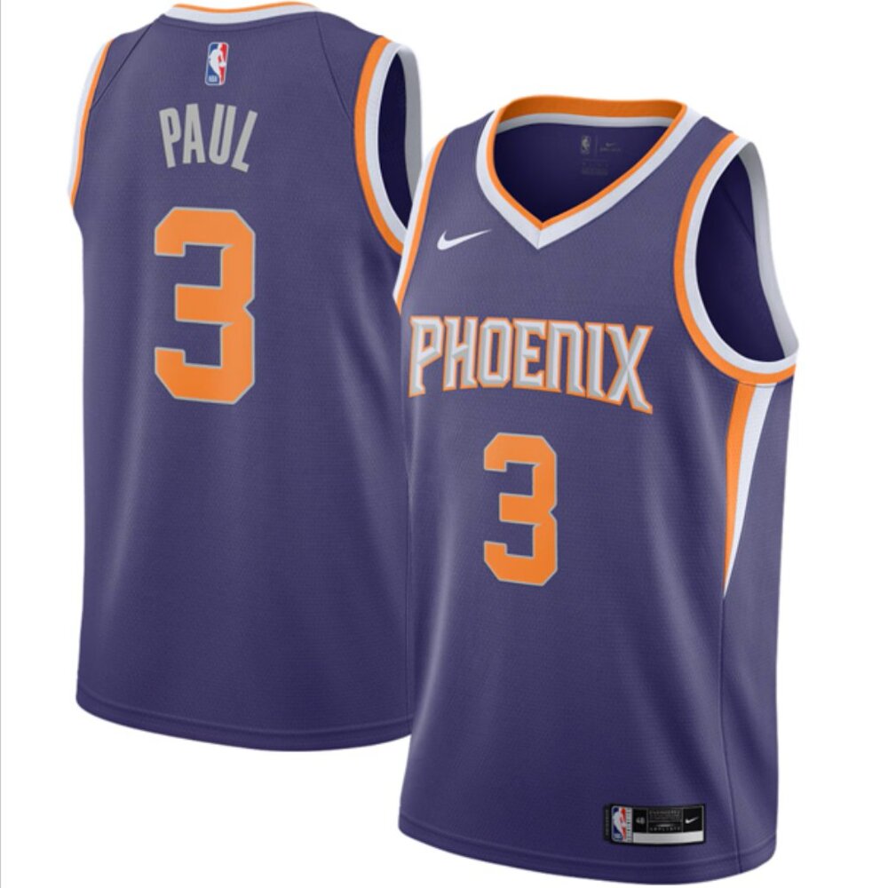 Phoenix Suns Chris Paul Nike 20/21 Swingman Icon Edition Jersey, Purple, XL, NWT